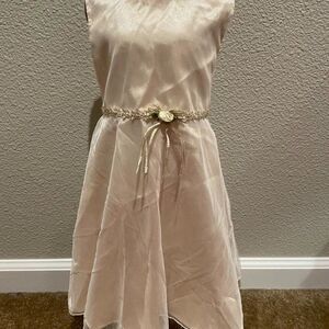 NWOT Youngland Champagne Color Toddler Formal Dress Size 3T